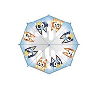 ARTESANÍA CERDÁ - Kids Umbrella T45C - Official Bluey - Manual, Clear Dome Safety Opening - Blue