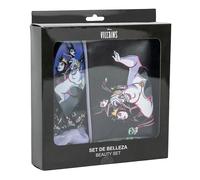 CERDÁ LIFE'S LITTLE MOMENTS -Disney Villain Beauty Set - Black - Complete Set - Includes Hairbrush, 2 Hair Pigtails and Pouch - Original Product