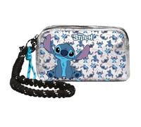Cerdà Disney Lilo & Stitch Reisetasche 22 x 14 x 6 cm - Motiv Stitch - Silber