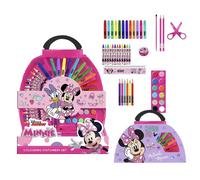 CERDÁ LIFE'S LITTLE MOMENTS Minnie Mouse 50 Piece Colouring Set - Includes Markers, Watercolours and Coloured Pencils - With Scissors and Craft Ruler - Original Product Designed in Spain