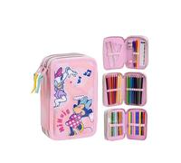 CERDÁ Pencil Case LIFE'S LITTLE MOMENTS Minnie Mouse – Triple with Markers, Pencils & Pens