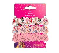 Disney Princess Hair Scrunchies for Girls and Women, Non-Slip and Soft Ponytail Holder - 3 Scrunchies Set (2 Printed, 1 Solid Colour)