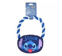 Cerda | Disney Stitch Squeaky Plush and Rope Dog Toy Loop