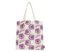 CERDÁ LIFE'S LITTLE MOMENTS -Toy Story Shopping Bag - Colour Fuchsia - 36x39x0.4cm - 2 Handles - Made of Polyester and Cotton - Lotso Print - Original Product