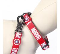 Cerdá - for Fan Pets Dog Collar with Marvel Motifs Printed | Made of 100% Polyester, Durable Fabric and Small Metal Pendant - Officially Licensed by Marvel