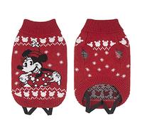 Cerdá - Forfanpet | Minnie Mouse Dog Jumper with Woven Christmas Design - Official Disney Licensed