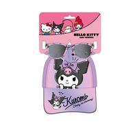 CERDÁ Hat & Sunglasses Set – Hello Kitty Kuromi – Modern, Resistant – One Size