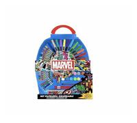 CERDÁ LIFE'S LITTLE MOMENTS 50 Pieces Avengers Colorable Stationery Set | Children's Creative Kit with Superheroes for Drawing and Painting