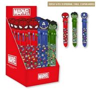 CERDÁ LIFE'S LITTLE MOMENTS Avengers Ballpoint Pen - Marvel Superhero Individual Design - Ideal for School Students - Smooth Writing with Black Ink, Avengers, One Size, licence