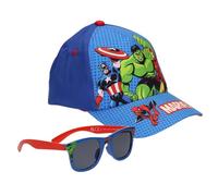 CERDÁ LIFE'S LITTLE MOMENTS Avengers Boys Sunglasses and Baseball Cap Hat Set for UV Protection, Summer Accessories, Travel, Holiday