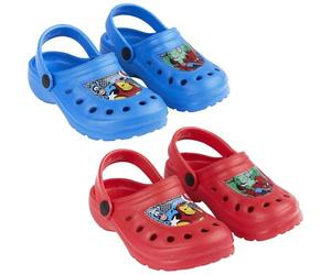 CERDÁ LIFE'S LITTLE MOMENTS Avengers Clogs - Red - UK Size 10/11 JNR - Front Print - Children's Clogs Made in EVA - Original Product Designed in Spain