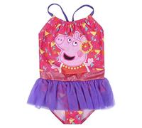 CERDÁ LIFE'S LITTLE MOMENTS Baby Girls Peppa Pig one-Piece Tulle Swimsuit, Multicolor Design, Estándar