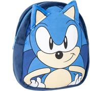 CERDÁ LIFE'S LITTLE MOMENTS Unisex Kid's Backpack Nursery Character Plush Sonic, Blue, Small