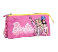CERDÁ LIFE'S LITTLE MOMENTS Barbie Pencil Case, Large School Pencil Case, Sturdy and Multifunctional for Boys and Girls by Barbie, Pink, Compact Pencil case, Secure Closure, Easy to Carry