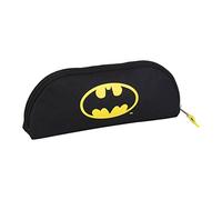 CERDÁ Life's Little Moments - Batman Boys Pencil case, Pencil case with Zip, Small but Practical for Any Bag Size - Officially Licensed by DC, Black, Pencil case with Zip