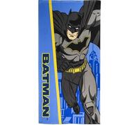 CERDÁ LIFE'S LITTLE MOMENTS Batman Children's Towel - Blue and Yellow - 70x140cm - Made with 100% Polyester 250 gsm - Small Towel - Batman Print - Original Product Designed in Spain