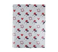 CERDÁ LIFE'S LITTLE MOMENTS - Beautiful Folder for Children Girls by Minnie Mouse + 3 Flexible envelopes, Elastic Closure Hard Cover, A4 documents - Officially Licensed Disney, 2700000258, Colourful