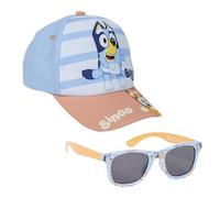 CERDÁ LIFE'S LITTLE MOMENTS Kids Bluey Cap & Sunglasses – UV400, Cat 3, Adjustable Velcro