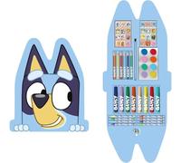 CERDÁ LIFE'S LITTLE MOMENTS Bluey Colored Stationery Set - Creative School Set with Customizable Design, Ideal for Kids, Art and Educational Activities, Bluey, One Size, Licence