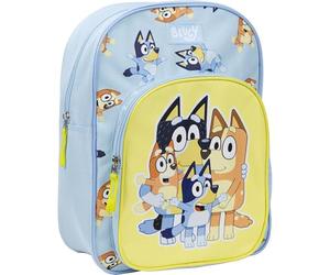 CERDÁ LIFE'S LITTLE MOMENTS Bluey School Backpack - Blue - 26 x 13 x 35 cm - Made of Polyester - Medium Backpack with Zip Closure and Adjustable Handles - Original Product Designed in Spain