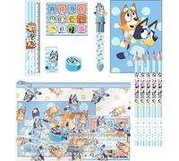 CERDÁ LIFE'S LITTLE MOMENTS Bluey Stationery Set for Boys and Girls Original Design and Fun Colours | Bluey School Set, Ideal Back to School Gift, Officially Licensed and Unique Design