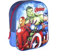 CERDÁ LIFE'S LITTLE MOMENTS Boys Avengers 3D School Backpack, blue, 25.0 x 31.0 x 10.0 cm