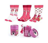 CERDÁ LIFE'S LITTLE MOMENTS Unisex Kids/Adult's Calcetines 36/43 Cómodos Y Suaves Diseños Divertidos Fans, 3 Toy Story Lotso Socks, One Size (Pack of 3)