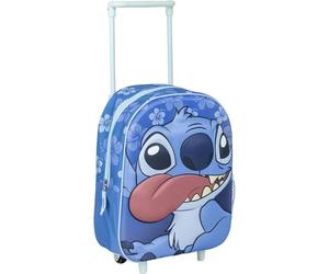 CERDÁ LIFE'S LITTLE MOMENTS Children's Backpack Trolley 3D Stitch, Unisex Children, Blue, Small, blue, Small
