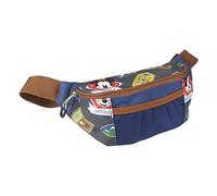 CERDÁ LIFE'S LITTLE MOMENTS - Children's Mickey Mouse Fanny Pack Ideal for Excursions and Walks with Front Pocket and Mesh Pocket | Official Disney License, Blue, Children's Trekking Waist Bag