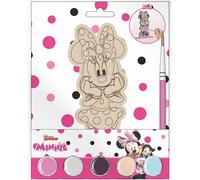CERDÁ LIFE'S LITTLE MOMENTS Colourful Wooden Minnie Figures - Set of Decorative Figures to Paint with Minnie Mouse Design, Made of Sturdy Wood, Crafts and Activities for Children