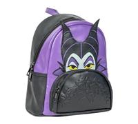 CERDÁ LIFE'S LITTLE MOMENTS -Disney Villain Casual Backpack - Black - 22.5x22.5x7.cm - Made of PU - Maleficent Print - Original Product