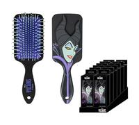 CERDÁ LIFE'S LITTLE MOMENTS -Disney Villain Hairbrush - Black Colour - Detangling Brush - Maleficent Print Design - Original Product
