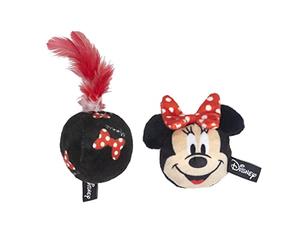 CERDÁ LIFE'S LITTLE MOMENTS - For Fan Pets | Minnie Mouse Two-Piece Plastic Toy That Fun And Entertains Your Cat, Even If It Has Rolled Up Comfortably On Your Lap - Officially Licensed By Disney®