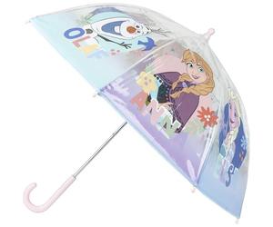 CERDÁ LIFE'S LITTLE MOMENTS Frozen Bubble Umbrella - Manual Opening - Elsa, Anna and Olaf Print - Made in 100% POE with Fibreglass Structure - Original Product Designed in Spain, blue