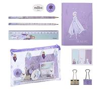 CERDÁ LIFE'S LITTLE MOMENTS Frozen Complete School with Transparent Case and Supplies - Official Licensed Disney Girl