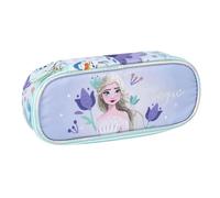 CERDÁ LIFE'S LITTLE MOMENTS Frozen Oval Pencil Case - Lilac - 8.5 x 5 x 22.5 cm - Zip Closure - Versatile and Durable - Original Product Designed in Spain, Lilac, Frozen Oval Pencil Case
