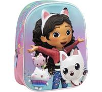 CERDÁ LIFE'S LITTLE MOMENTS Gabby's Dollhouse 3D Kids Backpack for Girls - Colourful Design and Fun Reliefs | Large Capacity Gabby School Backpack with Adjustable Straps