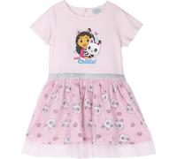CERDÁ LIFE'S LITTLE MOMENTS Gabby's Dollhouse Children's Dress - Beige and Pink - Size 5 Years - Made with 100% Cotton 145 GSM - Printed with Gabby and Panty Paws - Original Product Designed in Spain