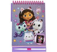 CERDÁ LIFE'S LITTLE MOMENTS Gabby's Dollhouse Magic Notebook with Pen and Reusable Paper - Creative Drawing and Writing Book for Girls and Gabby's Dollhouse Fans