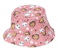 Gabby's Dollhouse Children's Fishing Hat, Pink, 52 cm, Hat for Girls, 100% Cotton, Printed by Gabby and Panty, Original Product, Designed in Spain, Pink, One Size, pink, One Size