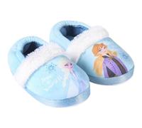 CERDÁ LIFE'S LITTLE MOMENTS Girl's Interior Fun Winter Slippers from Anna and Elsa from The Frozen with a Soft Inner and Non-Slip Sole, Blue, 1.5 UK