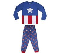 CERDÁ LIFE'S LITTLE MOMENTS Girl's Pour Garçon de Captain America [ The Avengers ] -Pyjama d'Hiver 100% Coton-Licence Officielle Marvel Pajama Set, Rouge, 12 ans