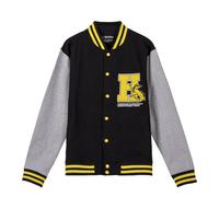 CERDÁ LIFE'S LITTLE MOMENTS Harry Potter Sweatshirt with Button Closure Sweatshirt Unisex Adult, Black, Grey and Yellow, XL