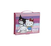 CERDÁ LIFE'S LITTLE MOMENTS Hello Kitty Colouring Pencil Set for School, Complete with Felt Tip Pens, Colouring Pencils and Themed Accessories for Girls, Fans of Sanrio's Cutest Character, Hello Kitty