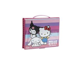 CERDÁ LIFE'S LITTLE MOMENTS Hello Kitty Colouring Pencil Set for School, Complete with Felt Tip Pens, Colouring Pencils and Themed Accessories for Girls, Fans of Sanrio's Cutest Character, Hello Kitty