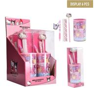 CERDÁ LIFE'S LITTLE MOMENTS Hello Kitty Pencil Holder Stationery Set - School Themed Desk Set, Ideal for Girls, Students and Fans of The Kawaii Universe, Hello Kitty, One Size, Licence