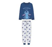 CERDÁ LIFE'S LITTLE MOMENTS Long Single Jersey, Comfortable And Soft-Pajamas Stitch Set Unisex Adult, blue, L