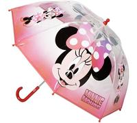 CERDÁ LIFE'S LITTLE MOMENTS Manual Umbrella Poe Bubble Minnie - Children's Dome Umbrella with Minnie Mouse Design, Safe Manual Opening and Sturdy Structure for Girls Who Love Rain in Disney Style