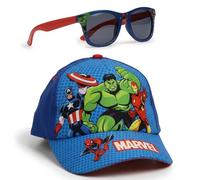 CERDÁ LIFE'S LITTLE MOMENTS Marvel Avengers Sunglasses & Baseball Cap | Kids Accessories Set Summer Lightweight Sun Hat & UV400 Sunglasses for Beach Holiday