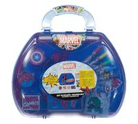CERDÁ LIFE'S LITTLE MOMENTS Marvel Inspired Stationery Set - Blue - 23 x 20 x 4 cm - Includes Case with Everything You Need to Coloring - Original Product Designed in Spain